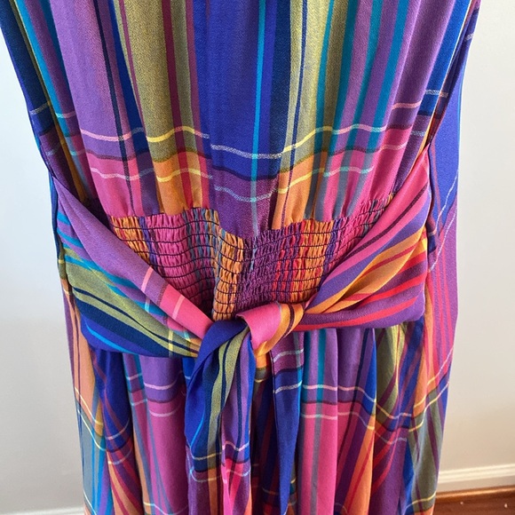 Ann Taylor size 12 colorful maxi dress lined - Picture 5 of 10